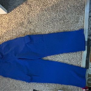 Blue cargo sweatpants
